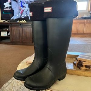 Original Tall Hunter Boots with boot socks
